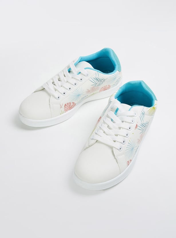 Buy Women Printed Lace-Up Casual Shoes Online at just