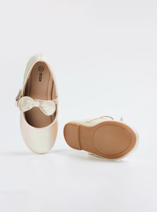 Buy Girls Bow-Detailed Ballerinas Online at just