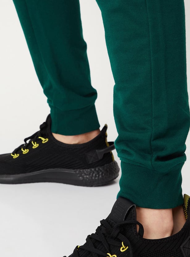 Men Panelled Skinny Fit Athleisure Joggers