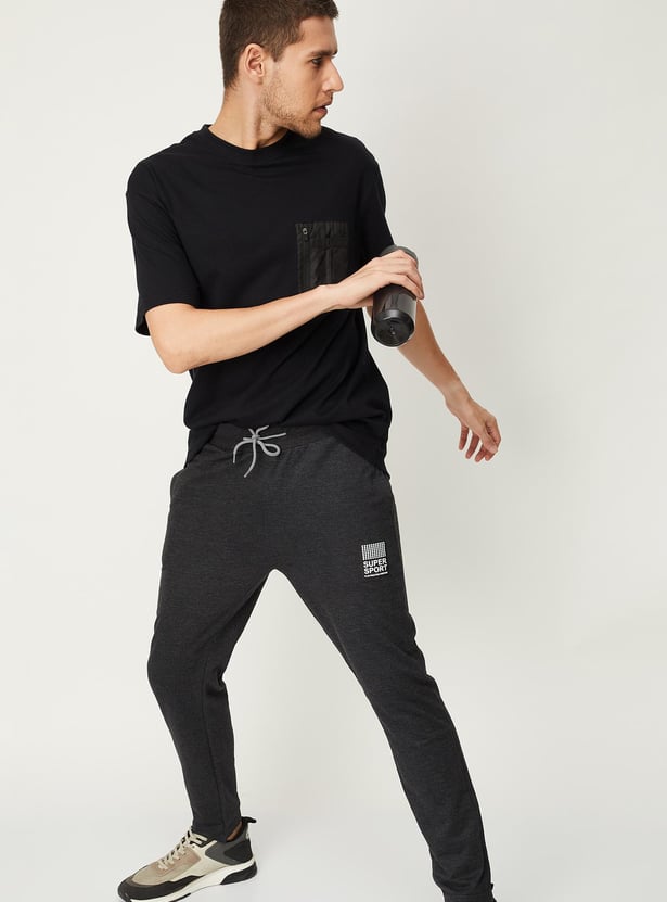Men Solid Athleisure Oversized T-shirt