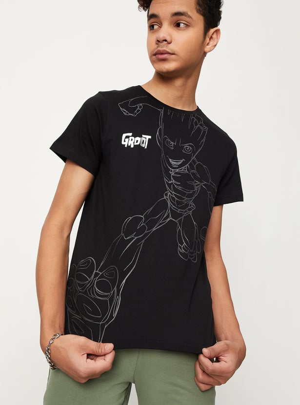 Boys Guardians Of The Galaxy Printed Knit T-shirt