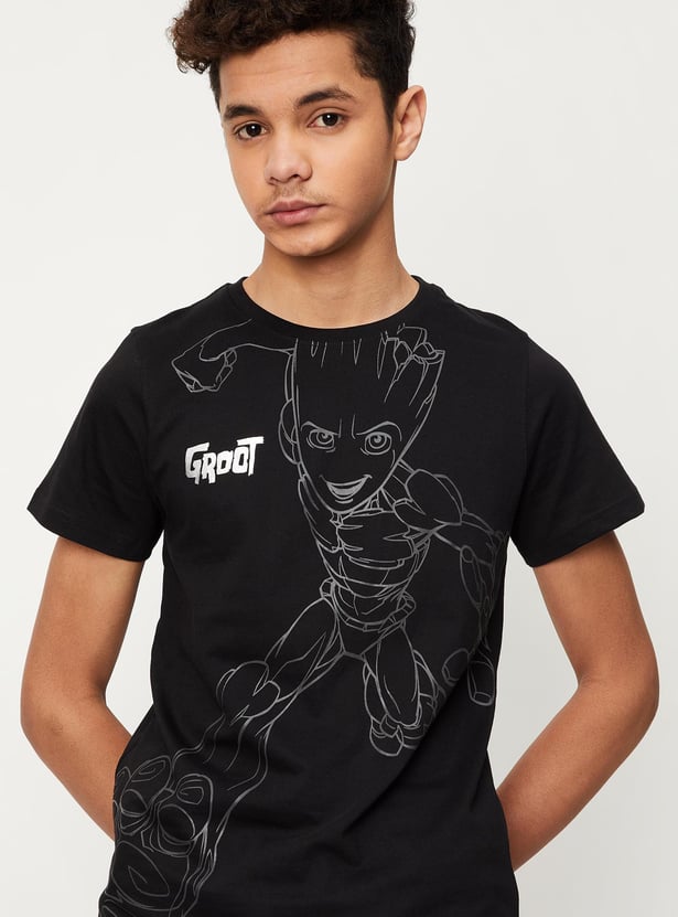 Boys Guardians Of The Galaxy Printed Knit T-shirt