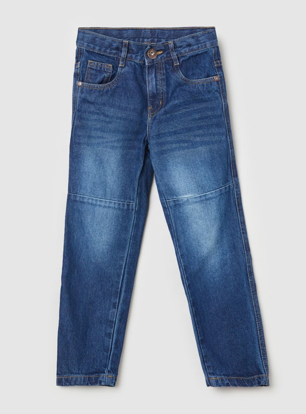 Boys Washed Relaxed Fit Jeans