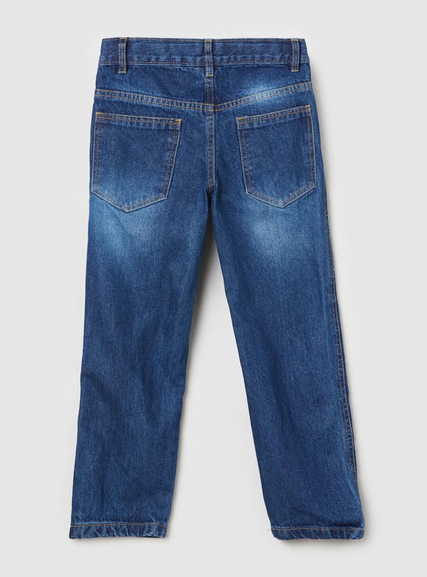 Boys Washed Relaxed Fit Jeans