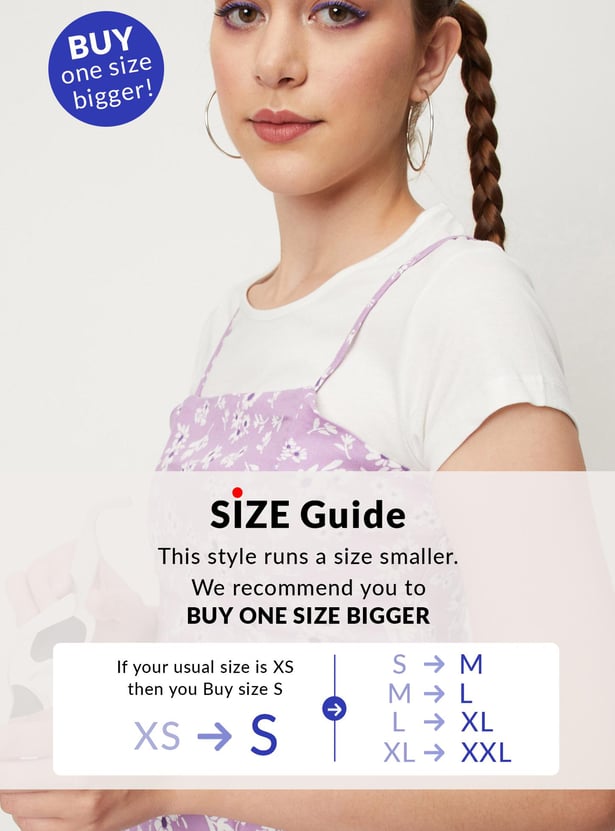 Women Printed Strappy Playsuit Set