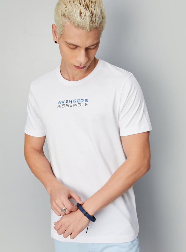 Men Avengers Printed Slim Fit T-shirt