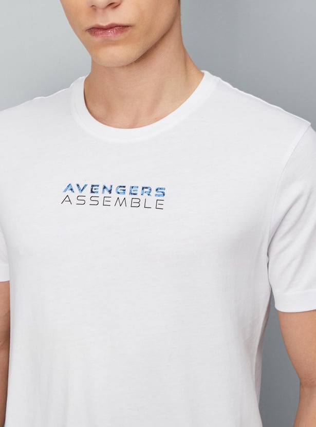 Men Avengers Printed Slim Fit T-shirt