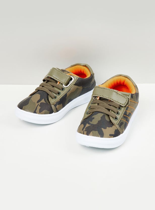 Boys Camouflage Velcro Shoes