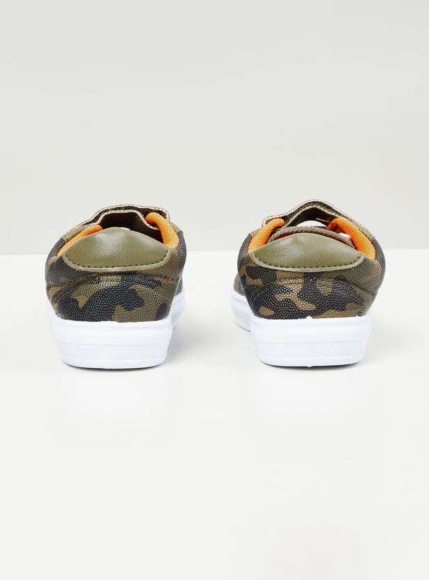 Boys Camouflage Velcro Shoes
