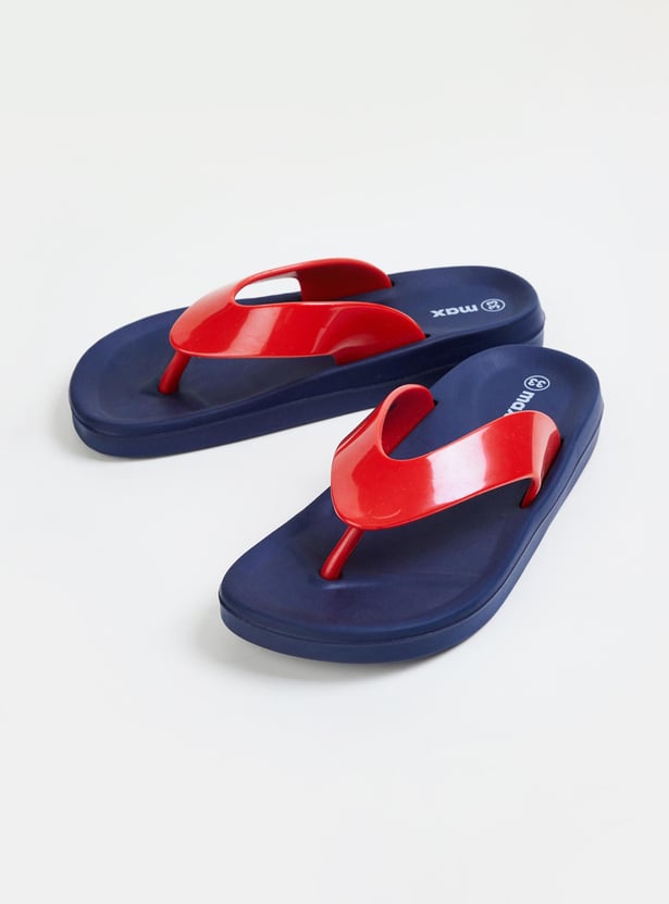 Boys V-Strap Moulded Flip Flops
