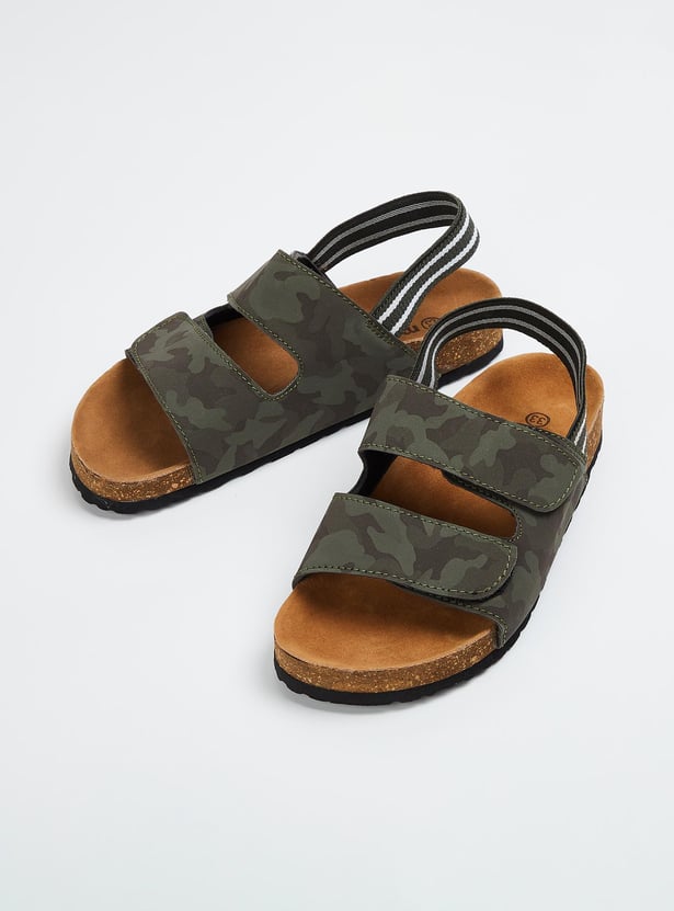Boys Printed Strappy Sandals