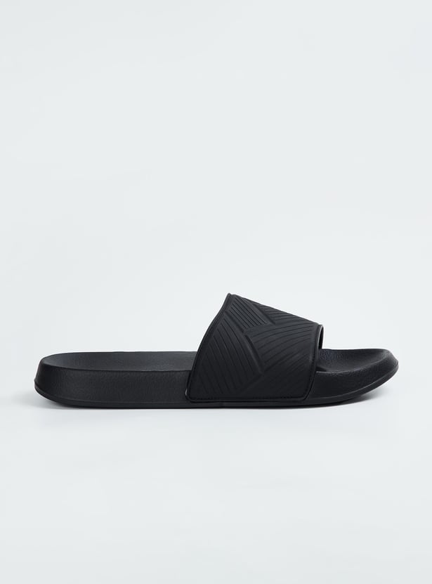 Men Textured Slide Sandals