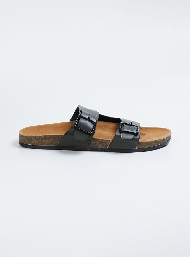 Men Double Strap Sliders