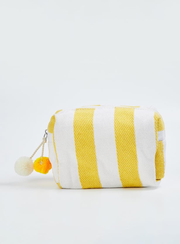 Women Striped Cotton Pouch