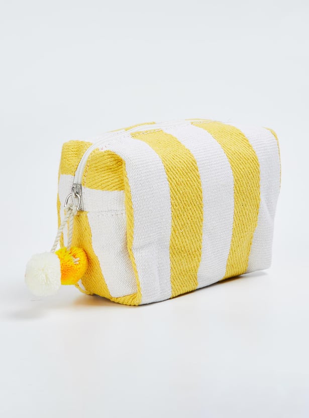 Women Striped Cotton Pouch