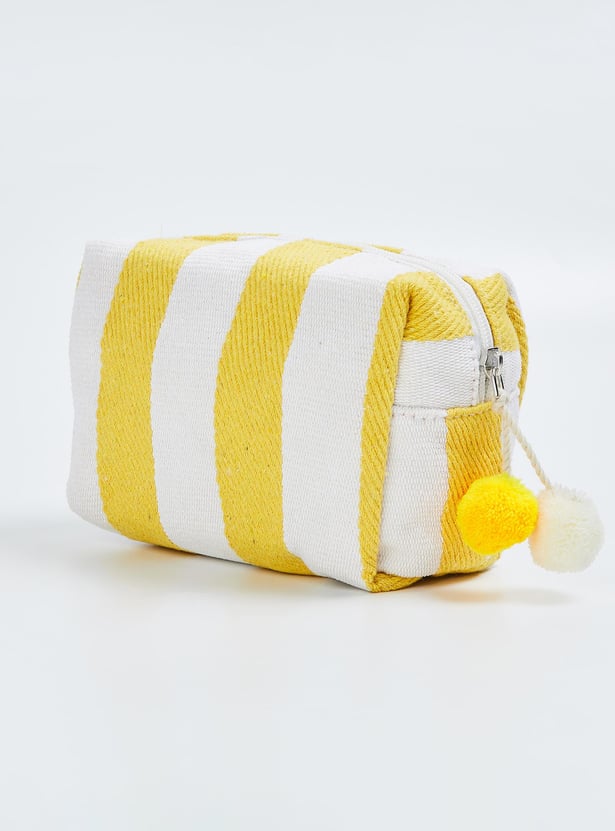 Women Striped Cotton Pouch