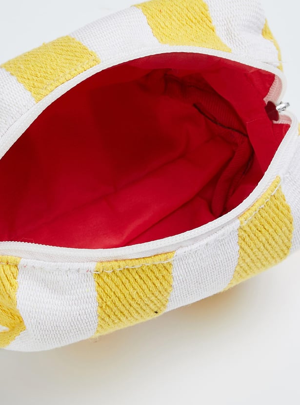 Women Striped Cotton Pouch