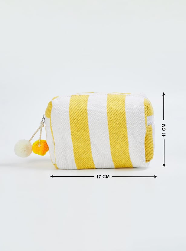 Women Striped Cotton Pouch