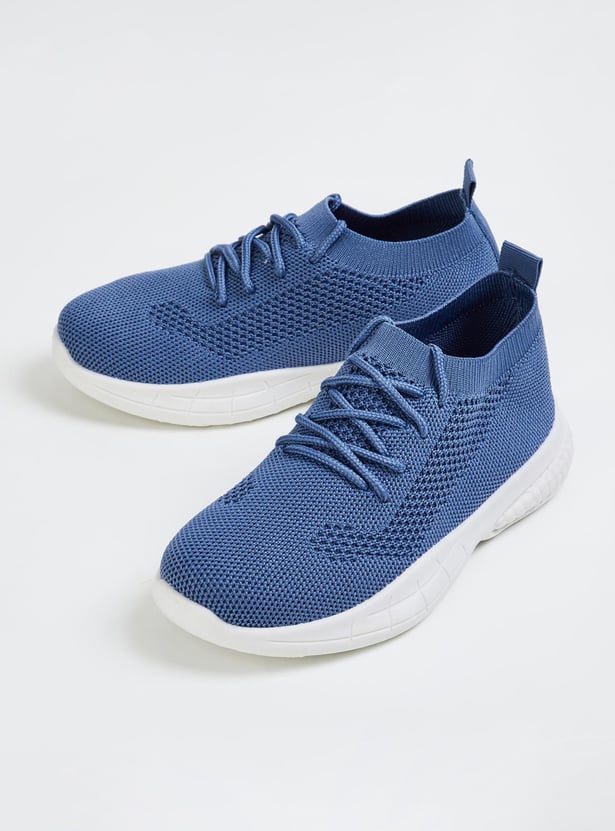 Boys Flyknit Lace-Up Sports Shoes