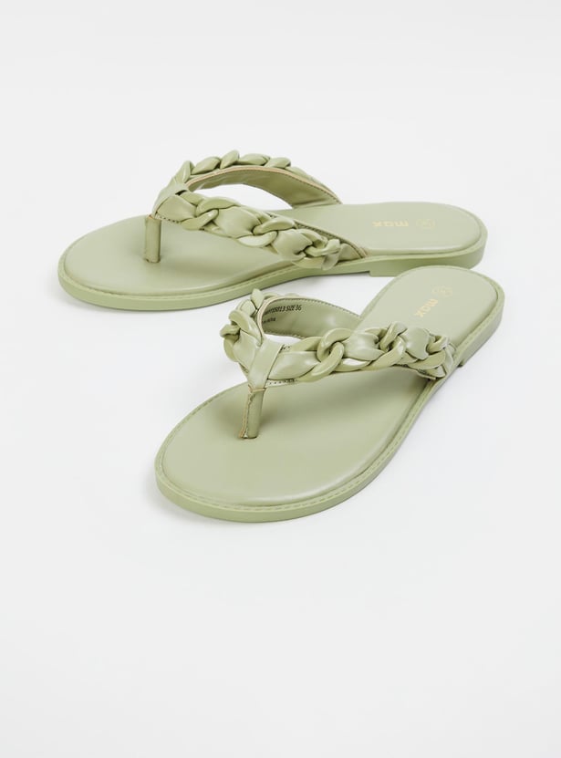 Women Chain-Detailed Flats