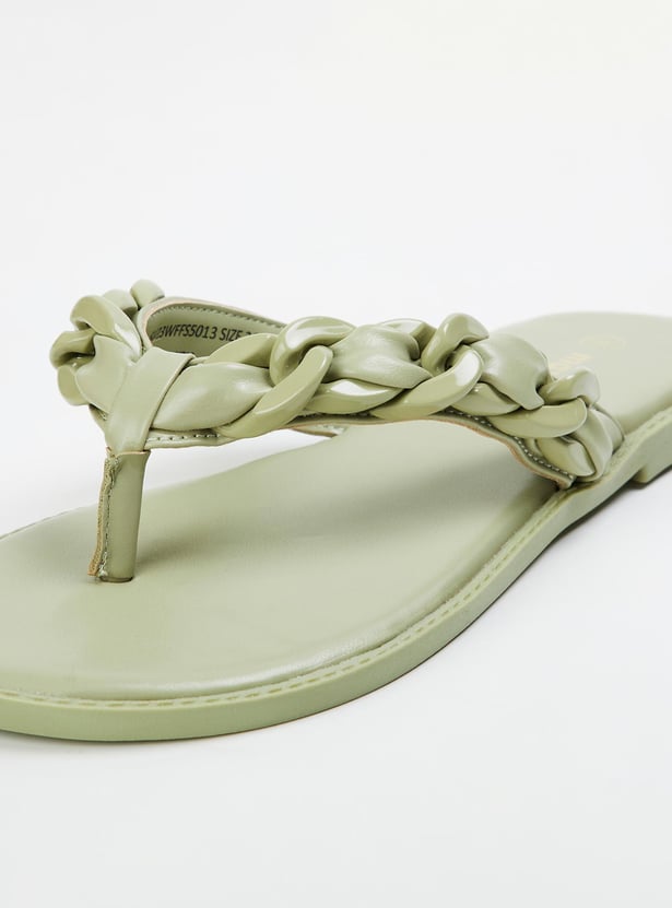Women Chain-Detailed Flats
