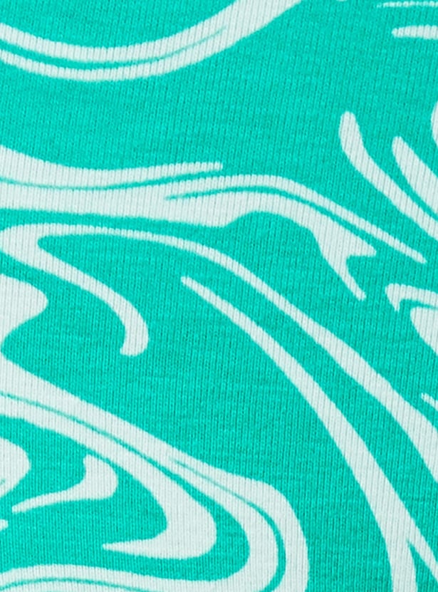 Girls Printed 3/4th Length Leggings
