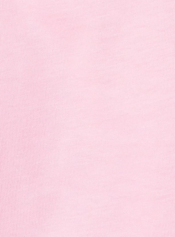 Girls Knit Crop Graphic T-shirt