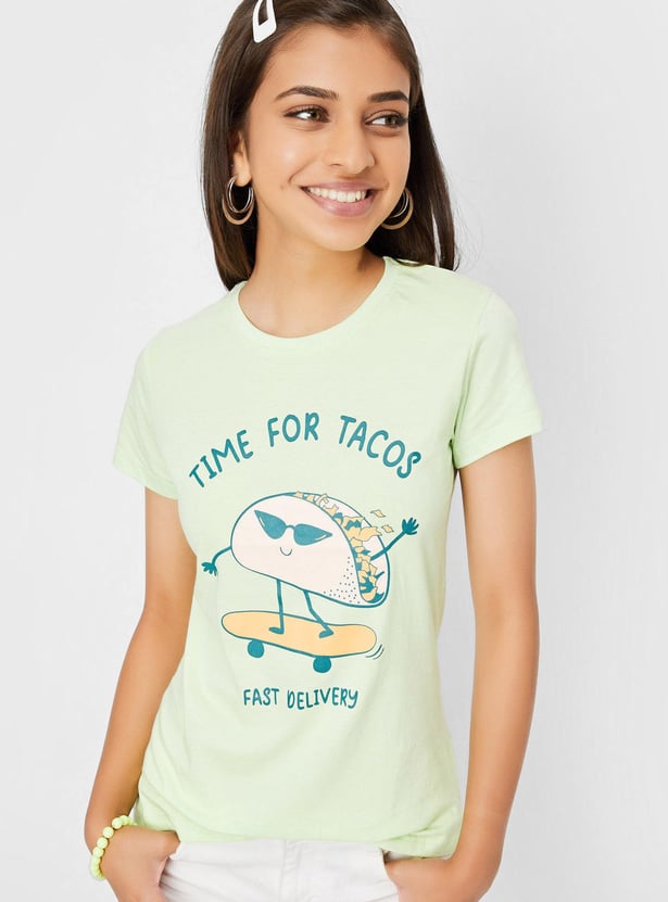 Girls Graphic Printed T-shirt