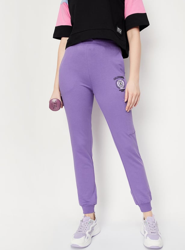 Women Solid Cargo Joggers