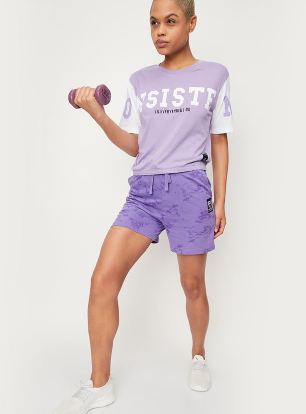 Women Colourblock Sports T-shirt