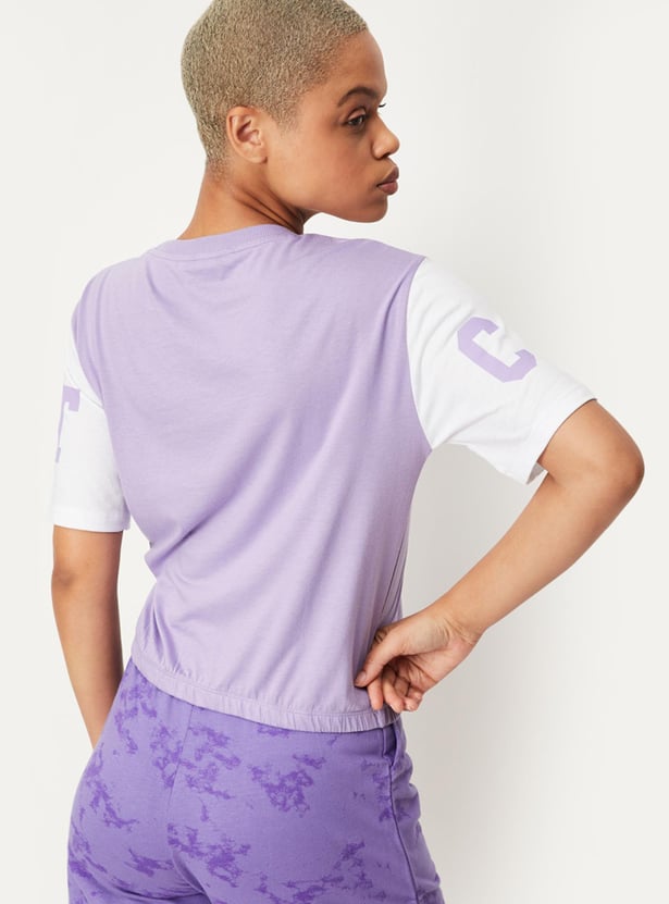 Women Colourblock Sports T-shirt