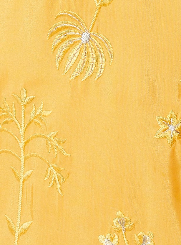 Women's Coral Embroidered Straight Cotton Straight Kurta