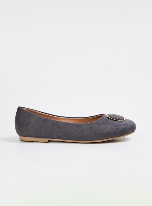 Women Textured Slip-on Ballerinas