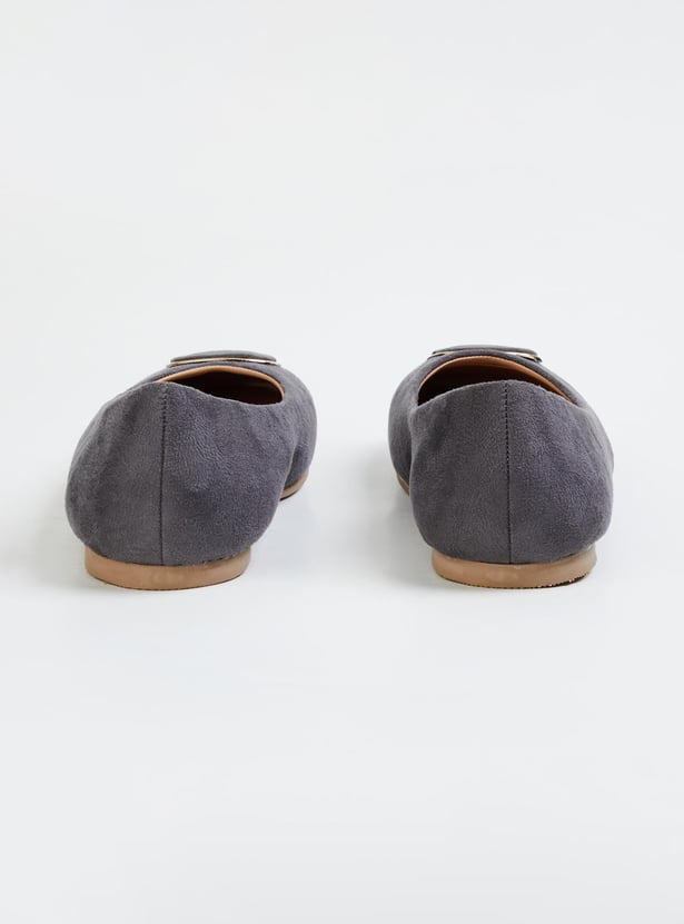 Women Textured Slip-on Ballerinas