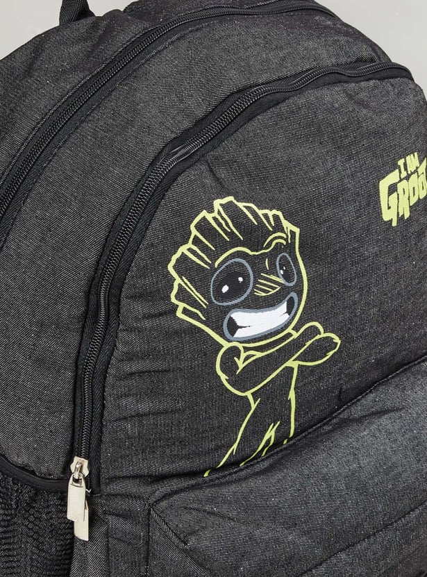 Boys Groot Printed Zip-Around Backpack