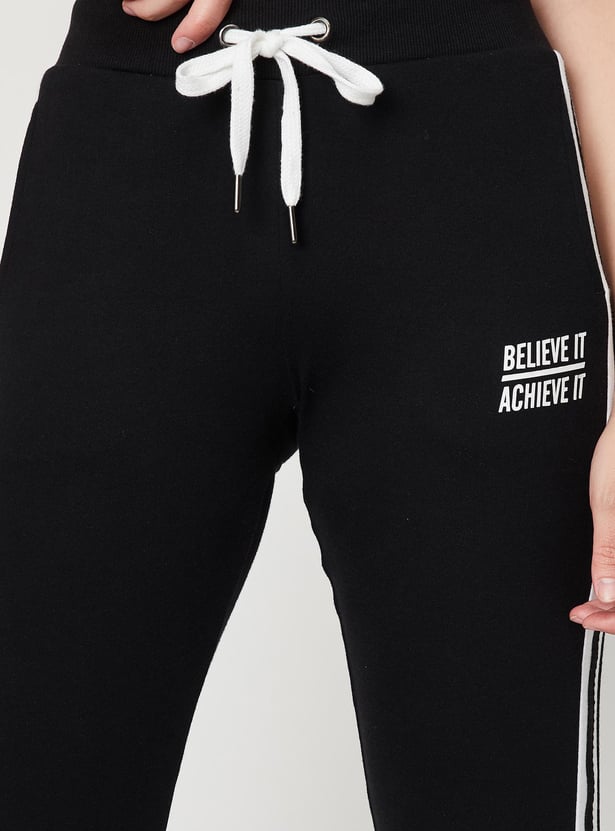 Women Side Taped Sports Joggers