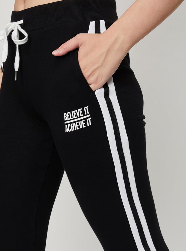 Women Side Taped Sports Joggers