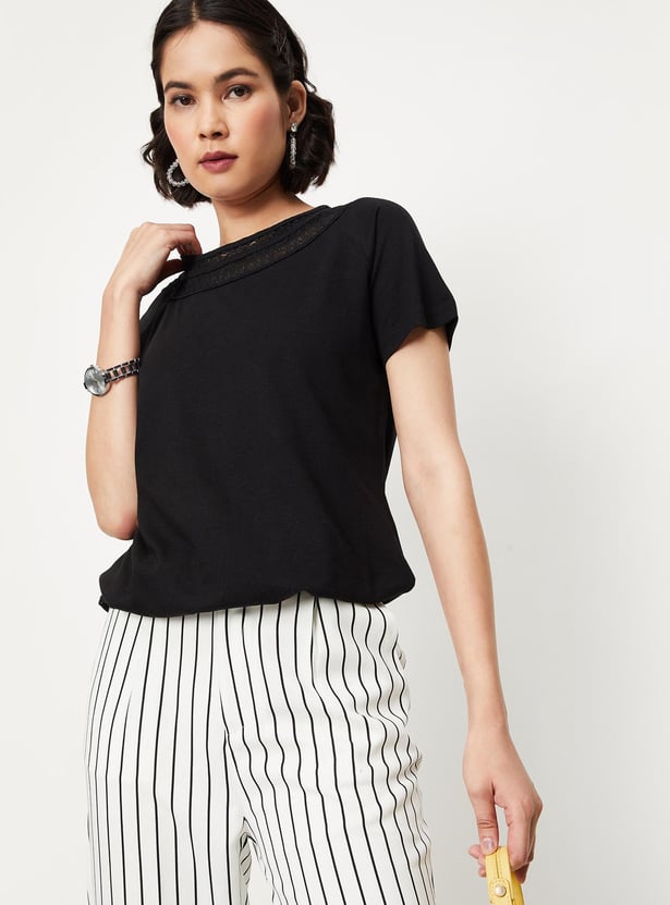 Lace Line Zip Blouson