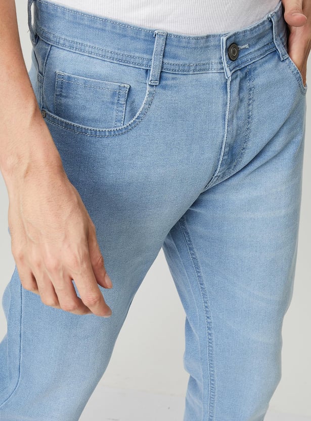 Men Regular-Fit Light Wash Jeans