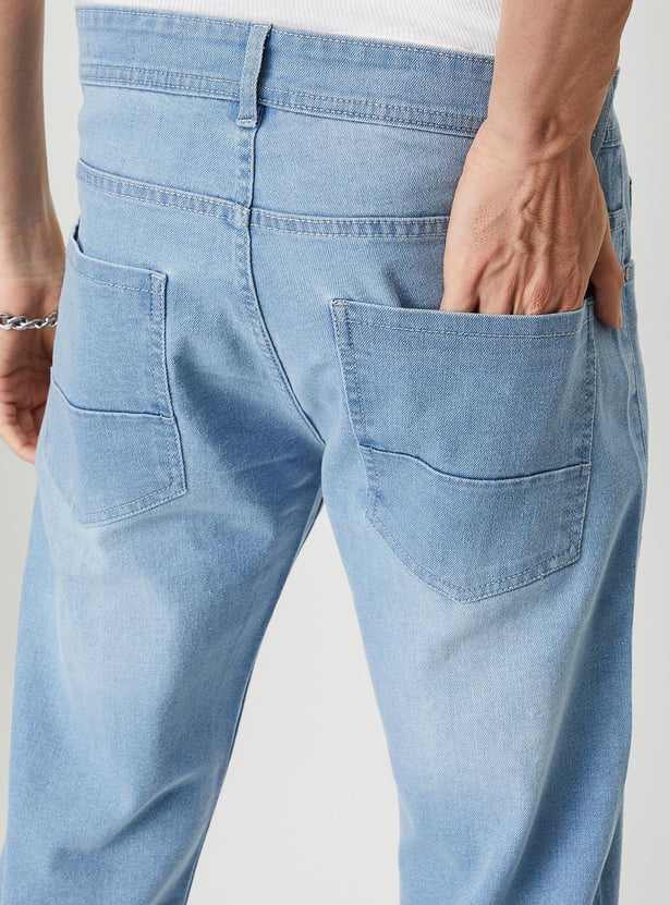 Men Regular-Fit Light Wash Jeans