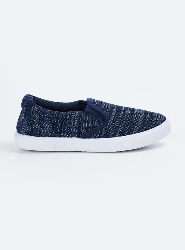 Boys Woven Slip-On Casual Shoes