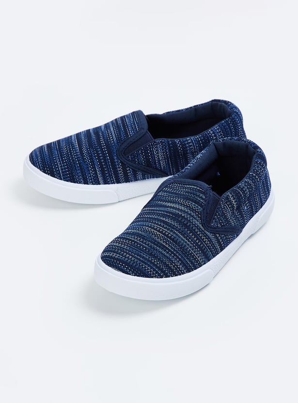 Boys Woven Slip-On Casual Shoes
