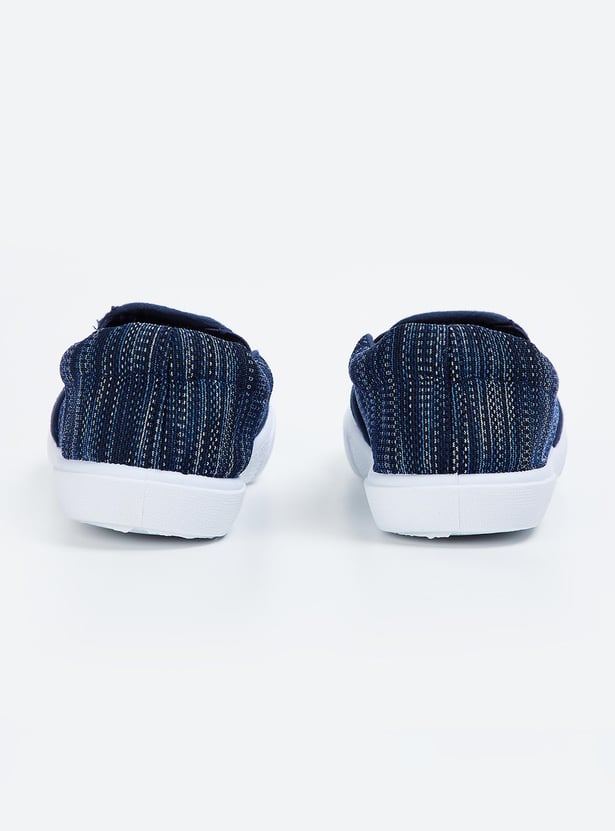 Boys Woven Slip-On Casual Shoes