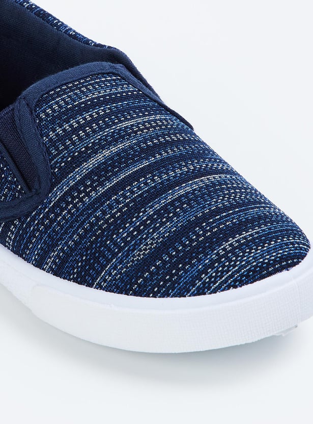Boys Woven Slip-On Casual Shoes