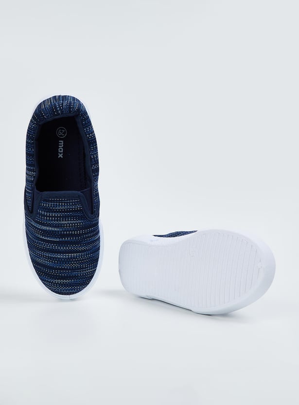 Boys Woven Slip-On Casual Shoes