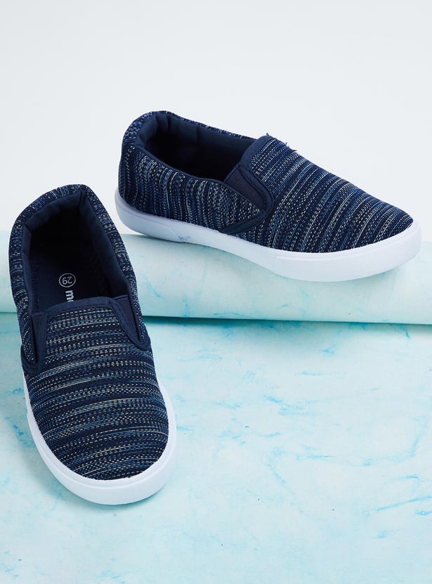 Boys Woven Slip-On Casual Shoes
