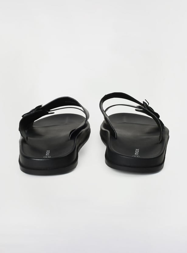 Men Double Strap Sliders