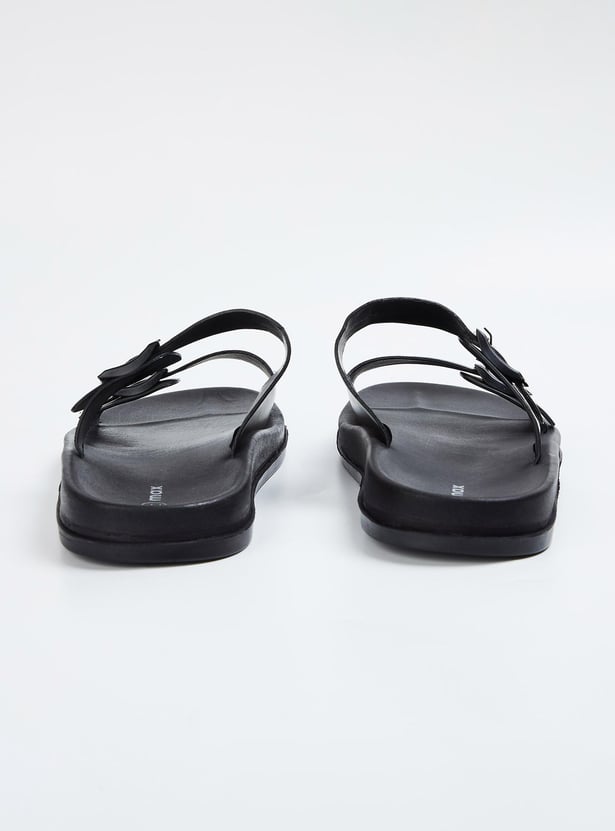 Men Double Strap Sliders