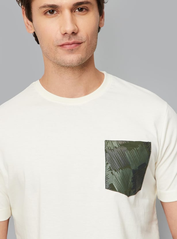 Men Printed Pocket T-shirt