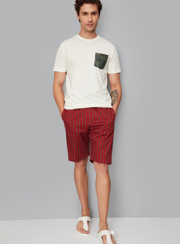 Men Printed Pocket T-shirt